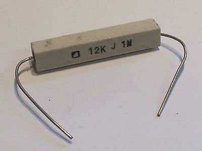 2x   6.8k ohm  RS Resistor wire-wound ceramic  10w 5%  British old new stock #