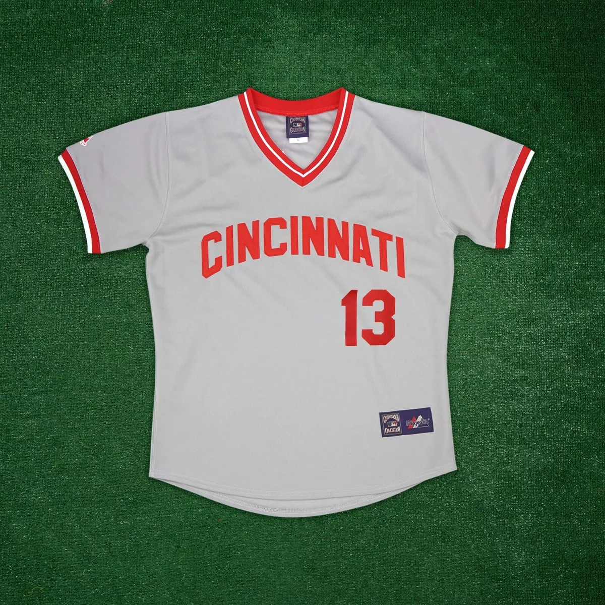 Dave Concepcion Men's Cincinnati Reds Throwback Jersey - Grey Authentic