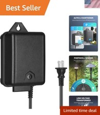 60W Low Voltage Landscape Lighting Transformer with Built-in Photocell Timer