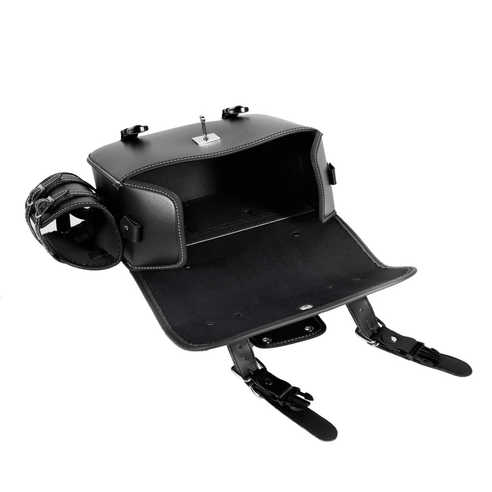 Motorcycles Side Saddle Bag For Yamaha XJ XS 250 400 600 650 750 850 1100 Virago - Image 4 of 4