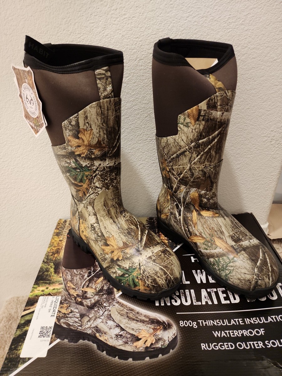 Guide Gear Rain Boots Habit Camo Insulated Boot Habit Realtree