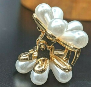 hair gold claw pearl strong elegant metal clip mini