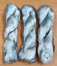  3 Thread Yarn Lace Skeins Knitting Work Reel Silk Fabric 345g Woven Sari