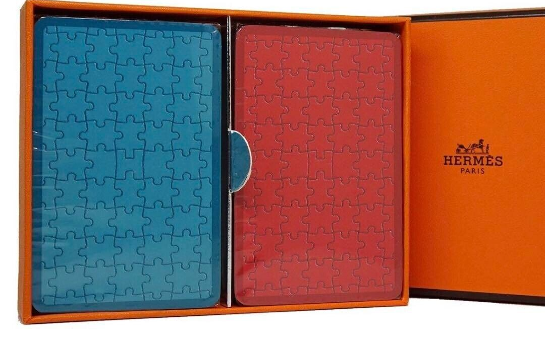 HERMES トランプセット 赤と青 HERMES - エルメス トランプ 2個セット