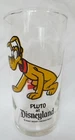 Vtg Walt Disney Productions Coca Cola Federal Glass Pluto Drinking Disneyland