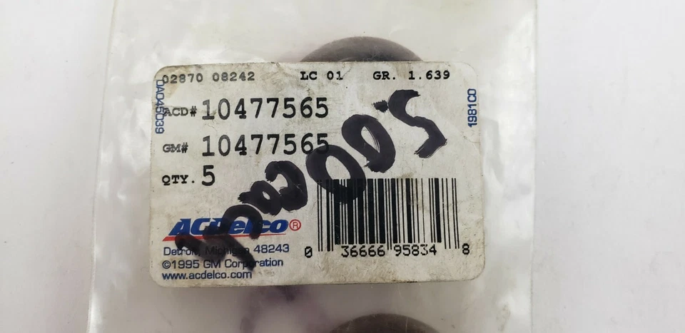 Lote de 5 sellos bomba aceite motor ACDelco GM 10477565 Foto 2 de 4