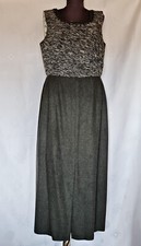 DRESS  VINTAGE SONNBLICK TYROL OKTOBERFEST DIRNDL TRACHTEN GRAY SIZE US 14 EU 42