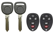 2 GM B111 Transponder chip key + KOBGT04A 5B Remote Fob USA Seller Top Quality