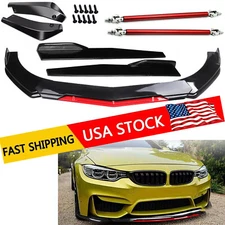 For BMW 3 4 5 series Front Bumper Lip Splitter/ Spoiler Body Kit Side-Skirt
