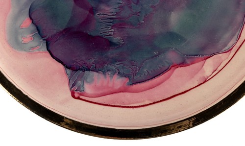 Bruce Fairman Studio Pottery Ceramic Plate w/ Glossy Drip Glaze 3lbs 13in USA - Picture 11 of 24