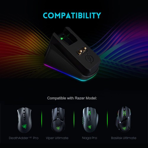 Ladestation Ladekabel für Razer Basilisk Viper Ultimate Naga Pro DathAdder - Bild 4 von 7