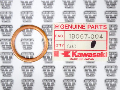 Kawasaki NOS NEW 18067-004 Exhaust Pipe Holder Gasket EL EX KZ KLF