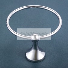 Stainless Wall Mounted Towel Ring Holder Round Hand Rack Bathroom Bedroom Toilet