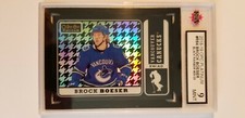 Brock Boeser 2018-19 OPC Platinum Black Rainbow Hockey Card #25/25 KSA Graded 9!