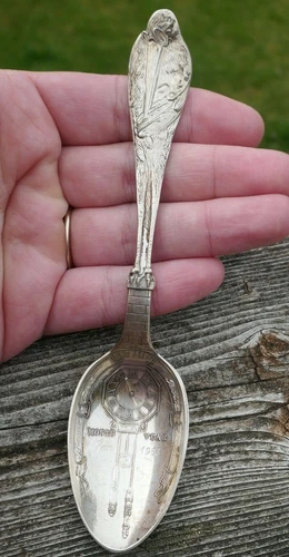 Vintage Dated 1963 Reed & Barton Sterling Birth Announcement Keepsake Spoon