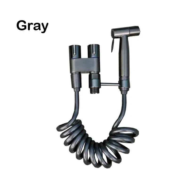 1-In-2-Out Dual Control Valve Handheld Toilet Faucet Sprayer Douche Bidet Spray - image 2 of 4