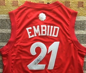 joel embiid signed jersey