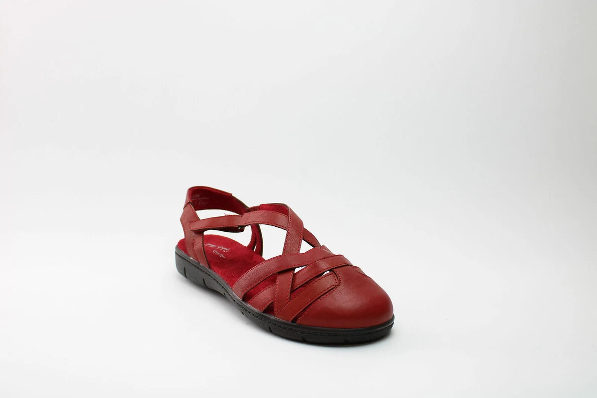 Easy Street Women s Garrett Flats Red Size 10WW eBay