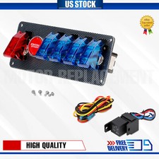 12v Ignition Switch Panel For Racing Car Marine Toggle Switches 6 In 1 W Relay