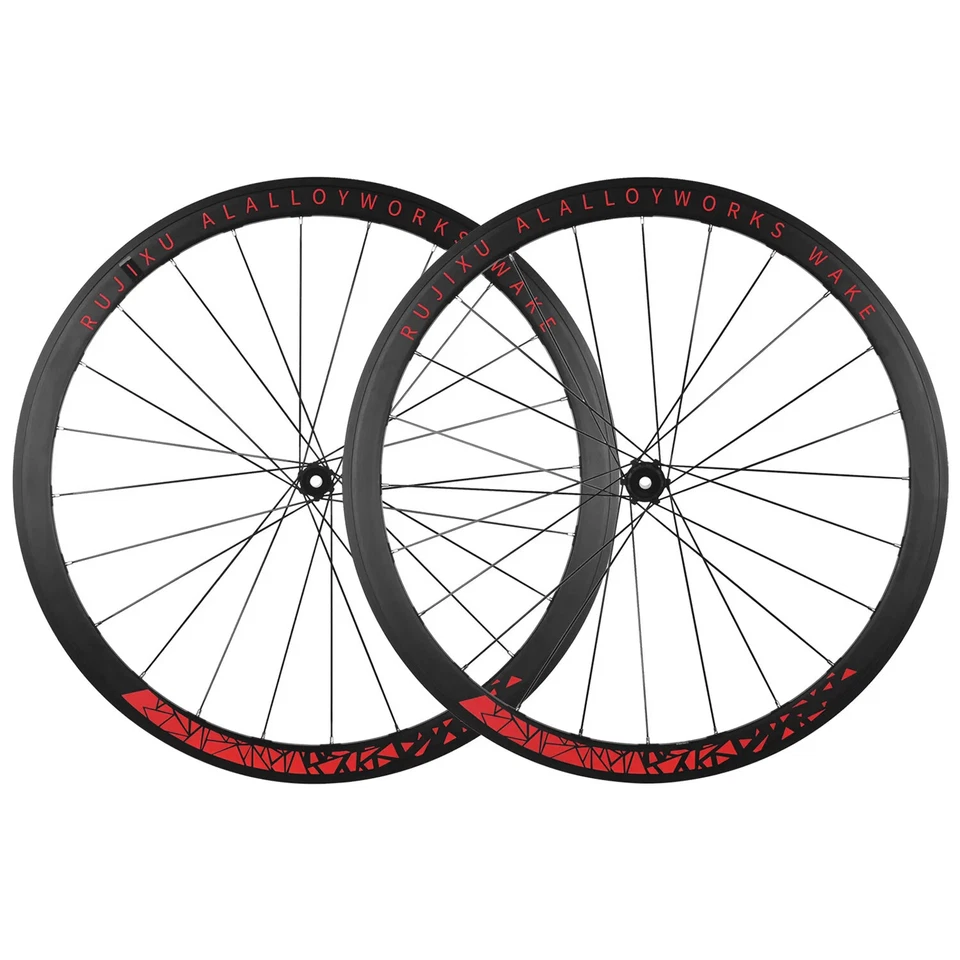 Juego de ruedas de bicicleta de carretera 700C 36T con buje de trinquete 30 40 ruedas de 50 mm de profundidad freno de disco V/C Foto 4 de 4