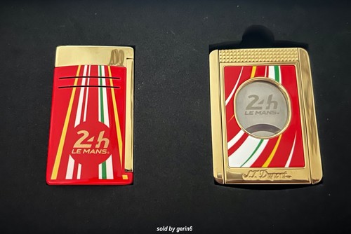 S.T. Dupont Lighter & Cutter Set 24H Le Mans, 020090 & 003490 New In Box - Picture 2 of 12