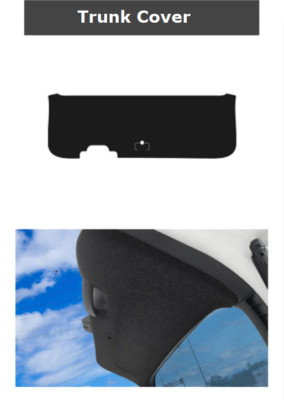 Trunk Cover Felt Fabric 1Pcs Ups/Ems Black Soft Material for Kia EV3 2024~2026