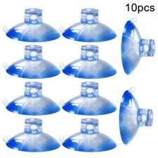 10pcs 30mm Dual Hang Suction Cup With Side Hole Plastic Removable Suckers