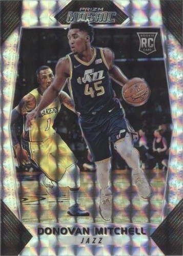 2017 Panini Prizm Donovan Mitchell Rookie RC #117 PSA 9 Mint Utah