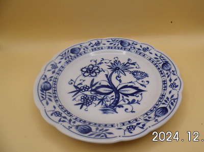 1 Frühstücksteller '' Zwiebelmuster '' von Kahla Porzellan ca. 1964er