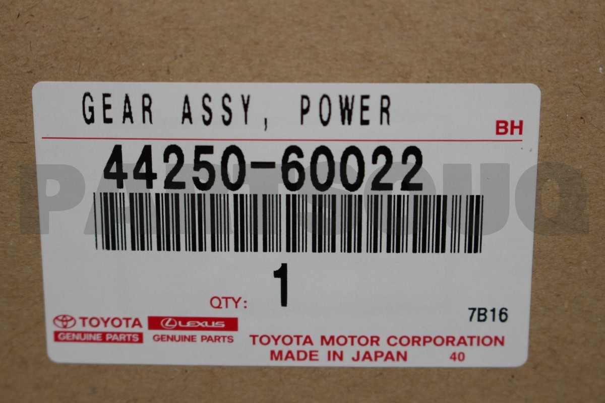 4425060022 Genuine Toyota GEAR ASSY, POWER STEERING(FOR RACK