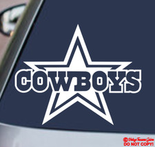 DALLAS COWBOYS Vinyl Decal Sticker Car Window Bumper STAR NFL FOOTBALL TEAM LOGO