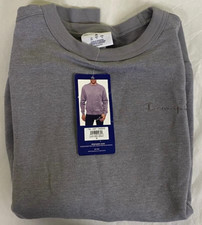 Champion Men's Medium Oxford Gray Pullover Power-blend Fleece Sweatshirt 1051 