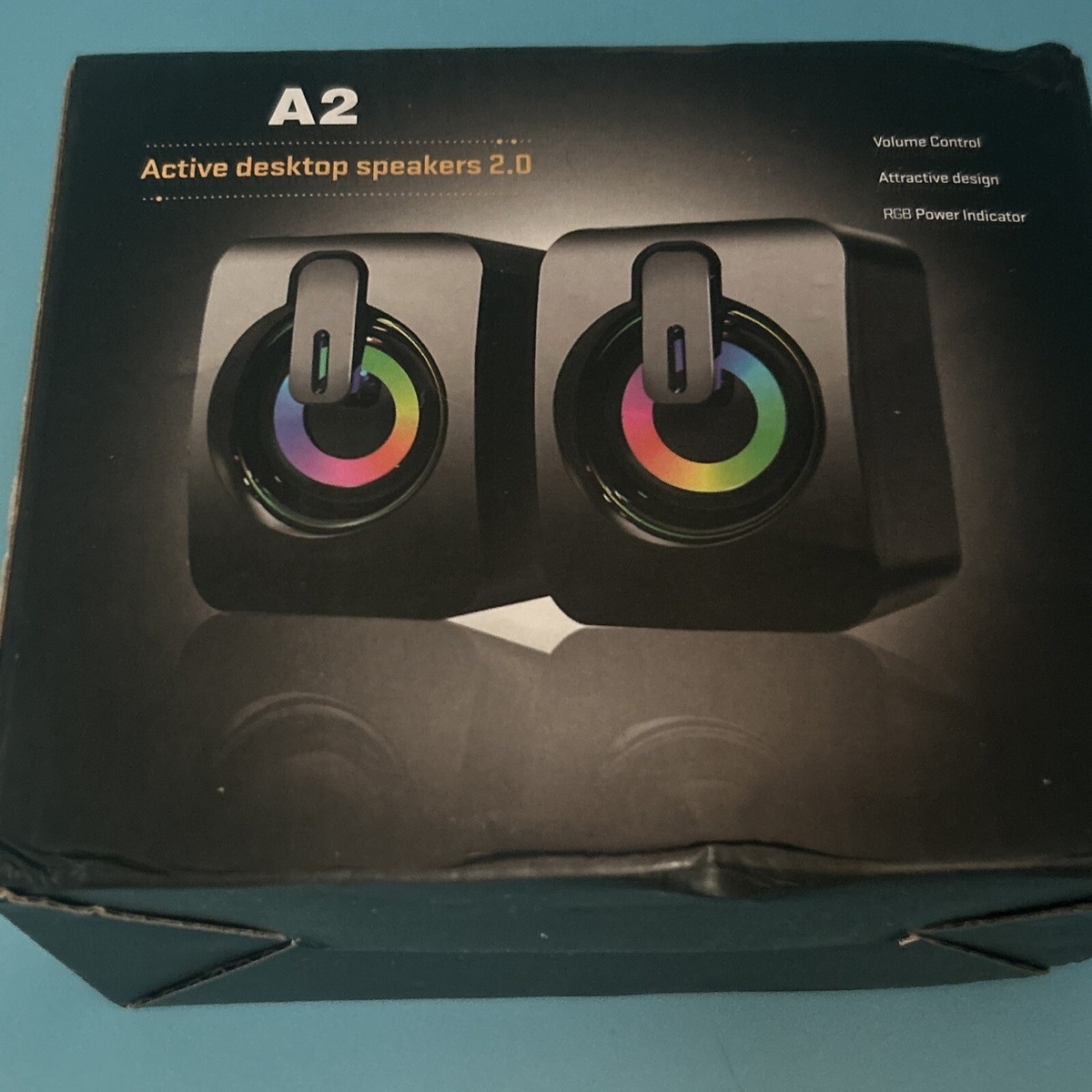 Coppia Casse Speaker Wired 10 Watt Con Luce RGB Altoparlanti Con Attacco Usb 20 E Aux Per Pc Notebook Tablet Smartphone 42552928 - 3
