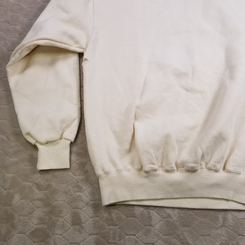 VTG Jerzees Blank Sweatshirt Men's Medium Cotton Super Sweats Tan Natural Look - Picture 2 of 11