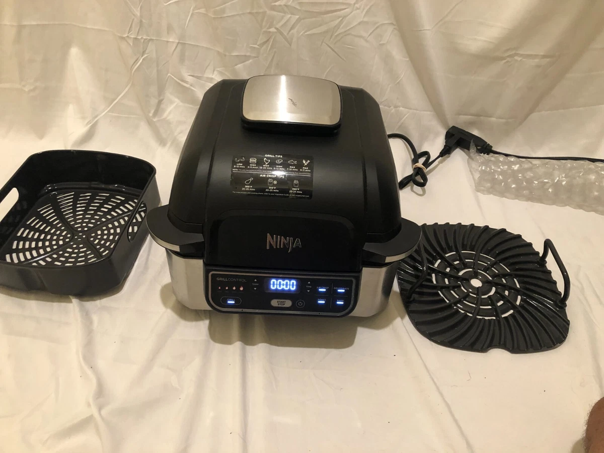 Ninja Foodi 6-qt Indoor Grill & Air Fryer AG302 Black/Silver