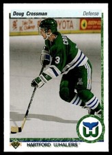 1990-91 Upper Deck DOUG CROSSMAN #419 Whalers FREE Ship!