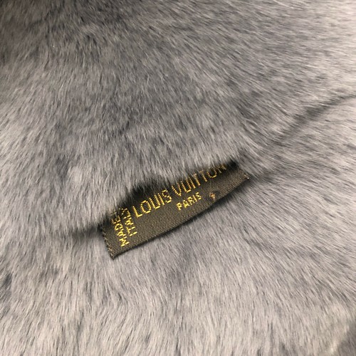 Louis Vuitton Herren LV Logo Monogram Large Rabbit FUR Kragen Schal Stola Tuch - Bild 7 von 10