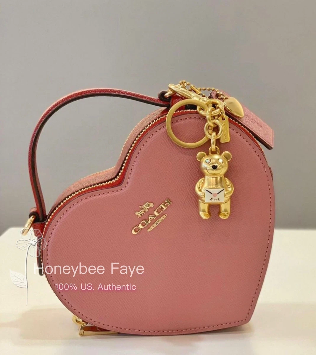 Coach Outlet Coach Heart Crossbody In Colorblock in Pink