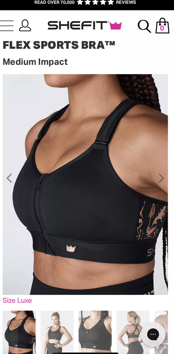 SHEFIT Flex Sports Bra Medium Impact - black