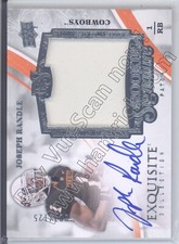 joseph randle rc rookie draft auto jersey patch oklahoma state college #/125