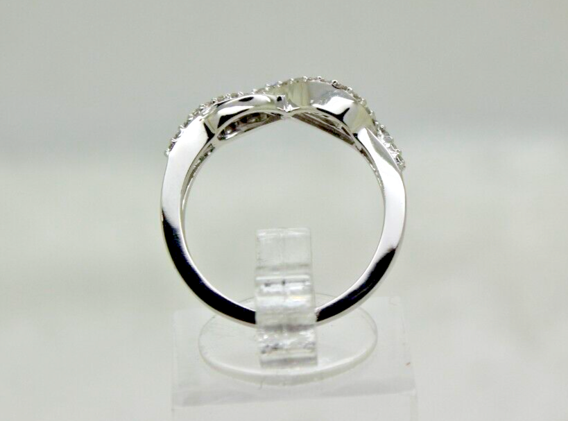 10k White Gold Infinity Ring - Polished Eternal Symbol Ring For Promise, Wedding, Or Friendship, Size 6.75 - View #11
