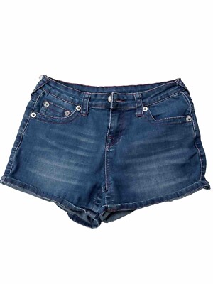 True Religion Daisy like  Cut Off Blue Jean Shorts Size 14