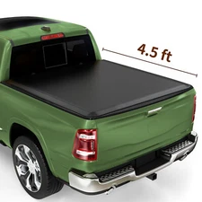 SYNTHACY 4.5FT Soft 3-Fold Truck Bed Tonneau Cover For 2022-2026 Ford Maverick