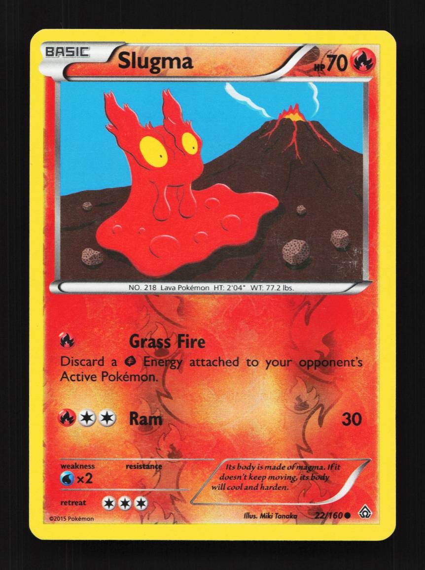 Slugma 22/160 LP Primal Clash English Pokemon Card TCG