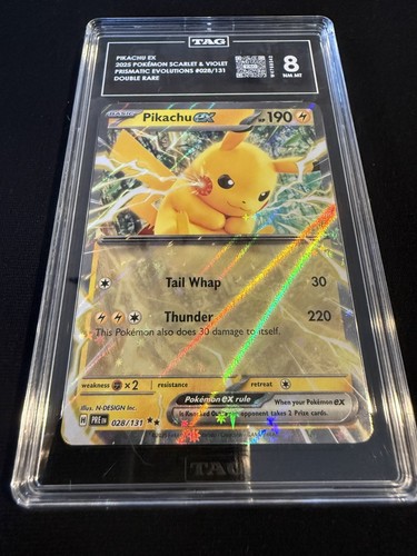 Pikachu ex graded TAG 8 for sale on eBay