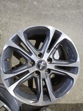 2013-2014 Ford Mustang Wheel Rim 17x7 Aluminum Machined Edges Painted Inlay