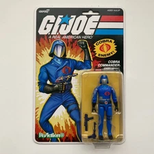 G.I. JOE   COBRA COMMANDER  O-Ring   Action Figure   Super7 ReAction+   3.75