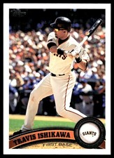 Travis Ishikawa 2011 Topps #599 Giants MLB READ FREE SHIPPING AutographDen