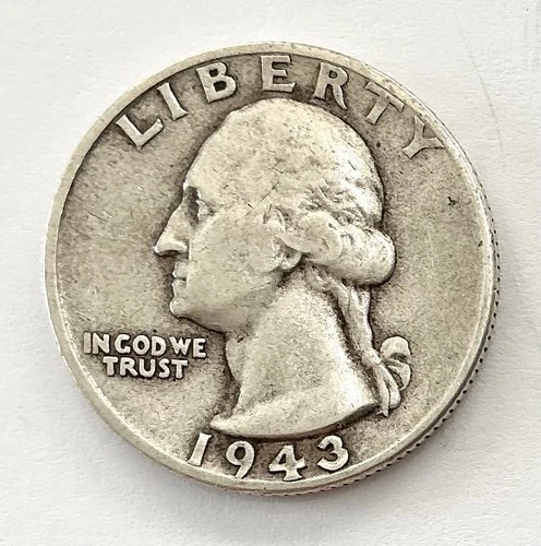 1943 S  FINE.  SILVER GEORGE WASHINGTON QUARTER.   TOUGH DATE
