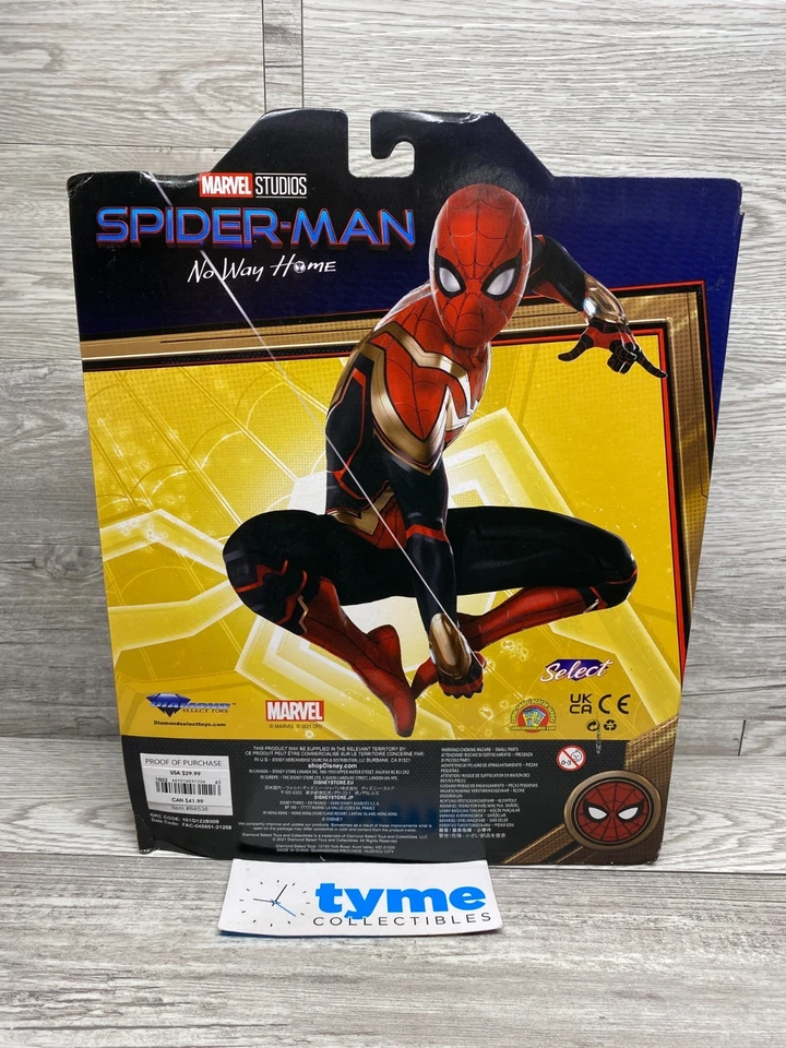 FIGURA DE ACCIÓN DIAMOND MARVEL SELECT TOYS SPIDER-MAN EXCLUSIVA "NO WAY HOME" Foto 3 de 3